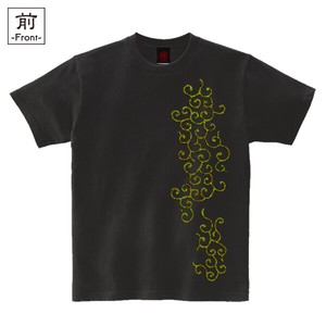 【インバウンド/京都】　メンズ和柄Tシャツ　唐草紋様