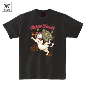 【インバウンド/京都】　メンズ和柄Tシャツ　泥棒猫