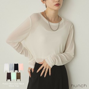 【一部予約販売/8月下旬納期】パワーネット クルーネックシアートップス 2025新作 A/W