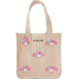 Tote Bag My Melody Sanrio Characters Die-cut Embroidered