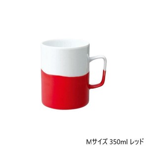40485 波佐見焼 dip mug cup(ディップマグカップ) M 350ml レッド