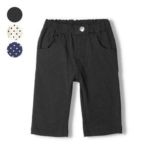Kids' Short Pant Plain Color Polka Dot 6/10 length