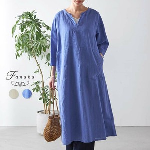 Casual Dress Pocket Cotton Linen Fanaka
