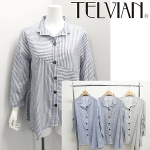 Button Shirt/Blouse Design Stripe Switching