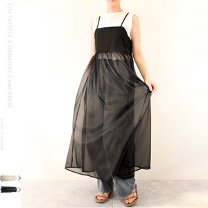 Casual Dress Camisole One-piece Dress T/N Taffeta & Organdy 【2024NEW】