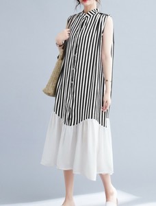 Casual Dress Stripe L 2024 Spring/Summer