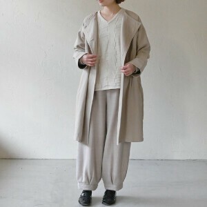 Coat Collarless Coat Cotton Fair Trade