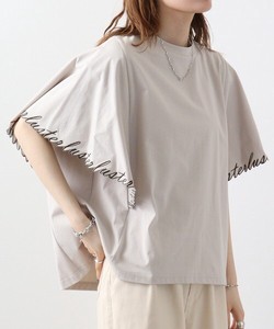 T-shirt Pullover Scallop Embroidery Flare Sleeve