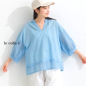 Button Shirt/Blouse Switching 7/10 length 2024 Spring/Summer