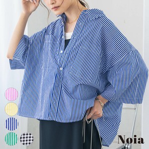 Button Shirt/Blouse Made in India Stripe Check 2024 New S/S