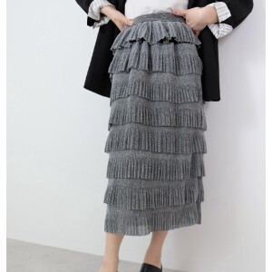 Skirt Knit Skirt Tiered