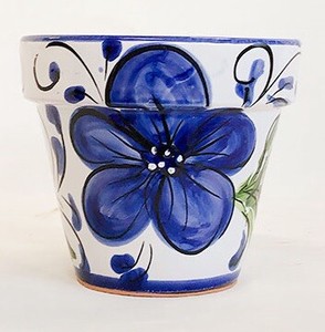 FLOR AZU L3.5 （イエロー）13733【スペイン鉢】　庭　ガーデニング　花　装飾