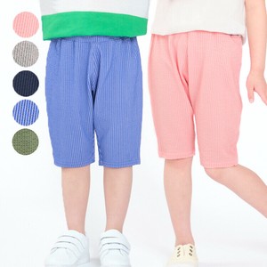 ニットサッカーサルエル5分丈ハーフパンツ  M87151 日本製 お尻ゆったり 膝が半分見える位の丈 涼しい