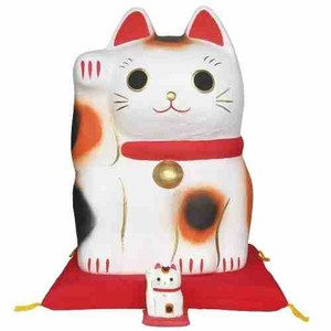 ディスプレイ張子 招き猫 和紙 日本 和雑貨 お土産 縁起物 ジャンボサイズの招き猫