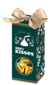 ウインターギフトボックス　リボン付き　キス　ミルクチョコレート 10P【クリスマス】【5月末日締め切り】