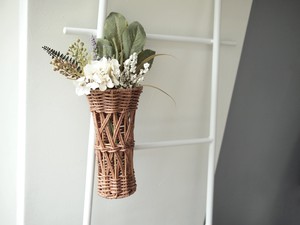 编织篮 花瓶 干燥花