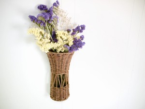 编织篮 花瓶 干燥花