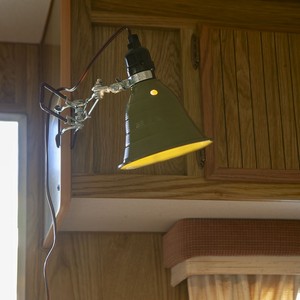 【DULTON ダルトン】ALUMINUM CLIP LAMP S OLIVE DRAB アルミニウム クリップ ランプ S