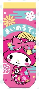 预购 袜子 My Melody美乐蒂 系列 卡通人物 Sanrio三丽鸥 和风图案 提花