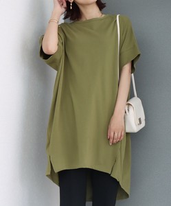 Casual Dress Tunic Slit Cool Touch