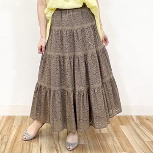 Skirt Tiered Skirt Embroidered