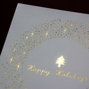Greeting Card Christmas Gold Foil