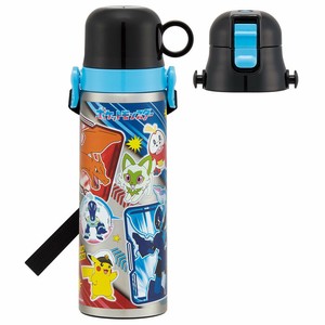 Pokemon Water Bottle 2Way Skater Compact Stainless Steel Bottle 580ml