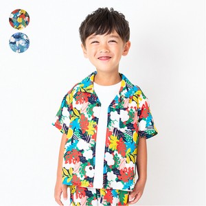Kids' Short Sleeve Shirt/Blouse Colorful Rayon