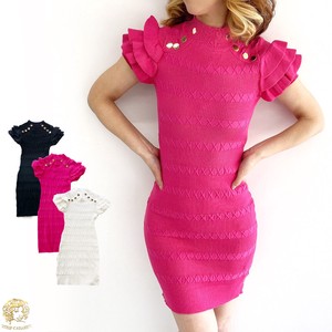 Casual Dress Mini Spring/Summer Knit Dress One-piece Dress