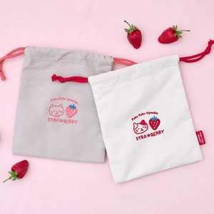 Pouch Series Strawberry Drawstring Bag Small Case