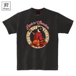 【インバウンド/京都】　レディス和柄Tシャツ　三味線ロック