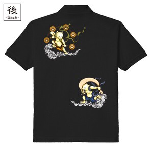 Polo Shirt Japanese Pattern