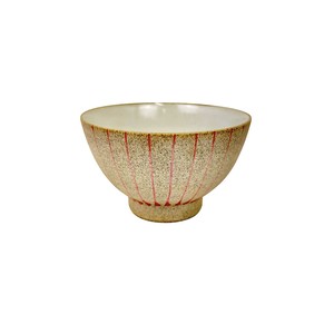 Hasami ware Rice Bowl Red Stripe Made in Japan