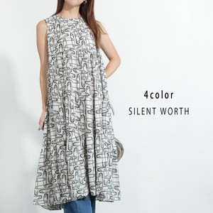 Casual Dress Patterned All Over One-piece Dress Tiered 【2024NEW】
