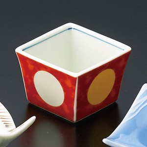 赤濃金銀日月珍味(有田焼)　日本製 小付け 小鉢