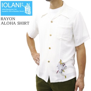 Button Shirt Rayon Tops Casual Japanese Pattern Men's Short-Sleeve