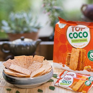 【ココナッツクラッカー ピーナッツ入り】TOP COCO ベトナム産 グルテンフリー 150g