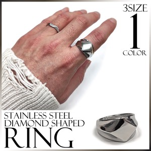 Stainless-Steel-Based Ring sliver Stainless Steel Men's Simple 2024 New