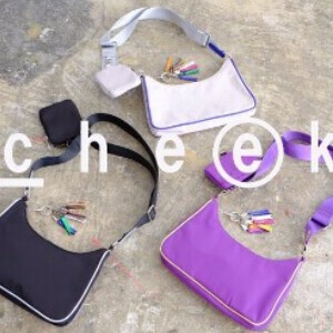 【cheek】ポーチ付き ワンハンドル｜square shoulder（C24001）