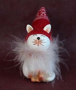 【予約販売】［2024ｸﾘｽﾏｽ］彩か｜Saika　Red wool cap Cat