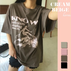 【韓国ファッション】2024年夏新作　KNOW　Tシャツ　トップス/半袖/レディース