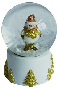 【予約販売】［2024ｸﾘｽﾏｽ］彩か｜Saika　Snow dome Gold Snowman
