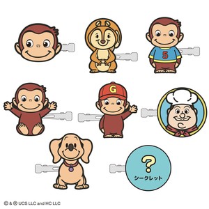 【Curious　George】トレーディング前髪クリップ