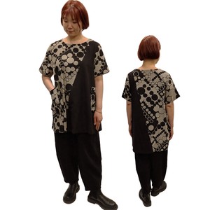 Tunic Tunic A-Line Printed Ladies' Japanese Pattern