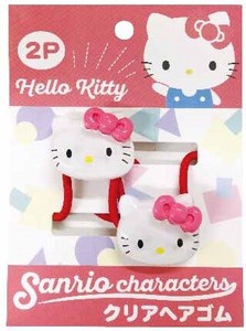 预购 发圈/头皮筋 Hello Kitty凯蒂猫 卡通人物 Sanrio三丽鸥 透明 2件每组
