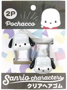 Pre-order Hair Ties Sanrio Characters Pochacco Clear 2-pcs set