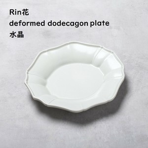 美浓烧 大餐盘/中餐盘 变形 餐具 Rinka 日本制造