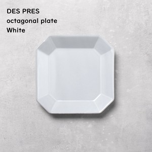 【DES PRES デ・プレ】 8角 スクエアプレート Sサイズ ホワイト 食器 洋食器 美濃焼 日本製 Felice