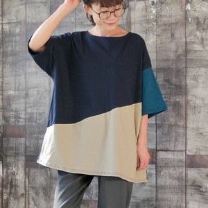 T-shirt Color Palette Tunic T-Shirt Switching Cut-and-sew