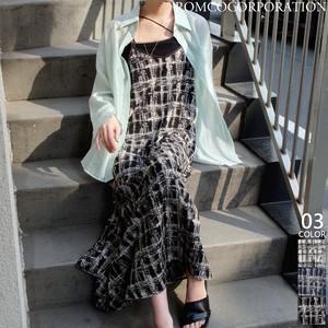 Pre-order Casual Dress Plaid One-piece Dress 2-way 【2024NEWPRODUCT♪】